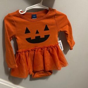 Old Navy Pumpkin Face Kids Costume - Orange